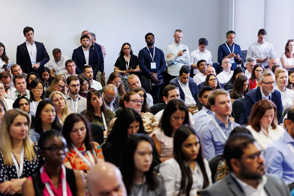 Audience in a theatre at Banking Transformation Summit